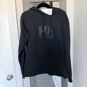 NWT! Helly Hansen Logo Black Hoodie